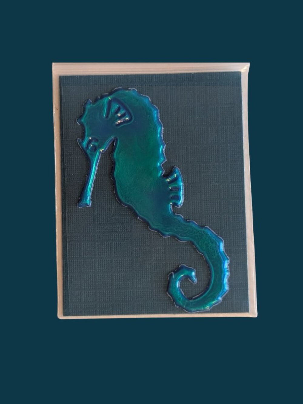 Very Rare Vintage 80s Mystik “Touch Me Oilies” Seahorse Sensory Sticker